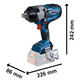 Bosch Llave De Impacto 18v 3/4 Gds 18 V-1600 Hc (sin Bateria - Sin Cargador) - Biturbo - Vista 2
