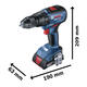 Bosch Atornillador Taladro Percutor 18v 13mm Gsb18v-50 Sin Carbones (2 Baterias - Cargador - Maletin) - Vista 5