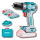 Total Atornillador Taladro 13 Mm - 20 V (2 Baterias - Cargador ) - Vista 1