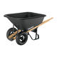 Truper Carretilla Bandeja Plastica 175 Lts Doble Rueda -  Negra 82 X 104 X 55 Cm - Vista 1