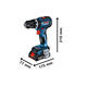 Bosch Atornillador Taladro Percutor 18v 13mm Gsb 18v-90 C (2 Bateria - Cargador - Sin Carbones) - Vista 4