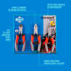 Bulit Set   3 Piezas Alicate - Pinza Universal - Pinza Punta Semi Redonda - Vista 3
