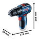 Bosch Atornillador Taladro Percutor 12v 10mm Gsb 12v-30 (sin Bateria - Sin Cargador) - Vista 5
