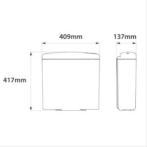 Ideal 93000 Deposito Mochila Ultra Chato Descarga Simple