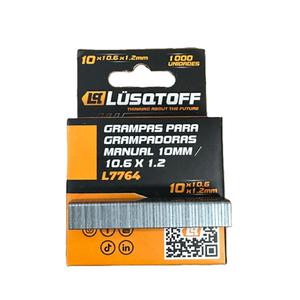 Lusqtoff Broche Grampa 10mm X 10.6 X 1000 Unidades
