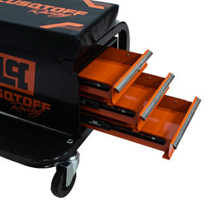 Lusqtoff Banqueta Asiento Mecanico Para Taller + 3 Estantes