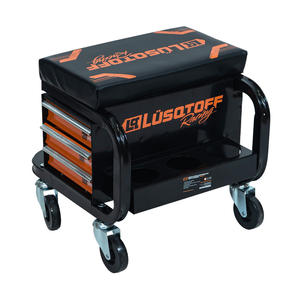 Lusqtoff Banqueta Asiento Mecanico Para Taller + 3 Estantes