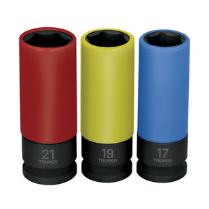 Truper Set   3 Tubos De Impacto 17 - 19 - 21 Mm X 84 Mm