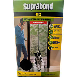 Suprabond Mosquitero Para Puerta 1 X 2.2 Negro