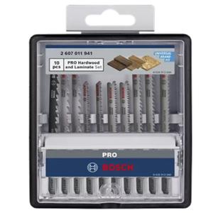 Bosch Set  10 Hoja Sierra Caladora Corte Madera Y Laminados