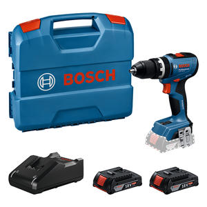 Bosch Atornillador Taladro Percutor 18v 13mm Gsb18v-65 Sin Carbones (2 Baterias - Cargador - Maletin)