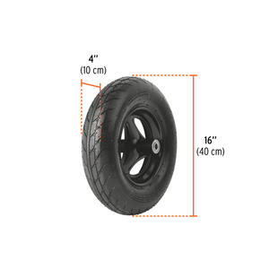 Truper Carretilla Bandeja Plastica 175 Lts Doble Rueda -  Negra 82 X 104 X 55 Cm