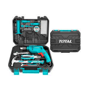 Total Taladro Percutor 13 Mm 680 W + 115 Accesorios