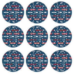 Bosch Set  9 Disco Lija O780 Expert 6" 150mm