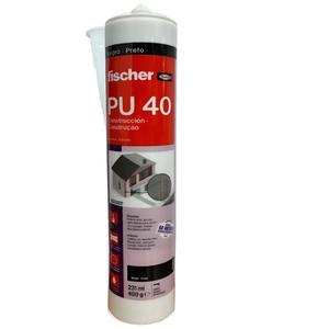 Fischer Pu 40 Construccion Negro X 400 Gr