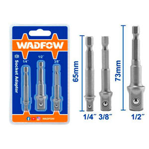 Wadfow Set 3 Adaptadores Para Taladro 1/4 - 1/2 -  3/8