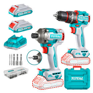 Total Combo Atornillador Impacto + Taladro Percutor 13 Mm - 20 V - 96nm (sin Baterias Sin Cargador)