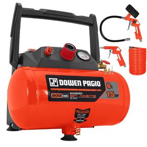 Dowen Pagio Compresor 6 Litros 1200 Watts 8 Bar + Accesorios