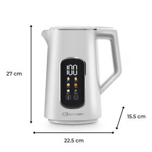 Lusqtoff - Pava Electrica 1,7l Blanca Con Display