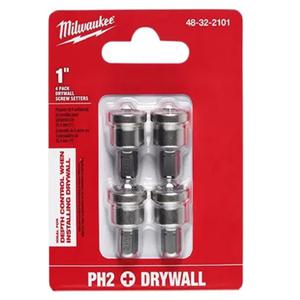 Milwaukee Punta Con Tope Para Durlock X 4 Unidades