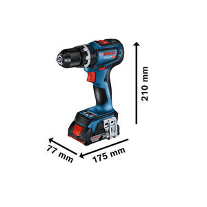 Bosch Atornillador Taladro Percutor 18v 13mm Gsb 18v-90 C (2 Bateria - Cargador - Sin Carbones)