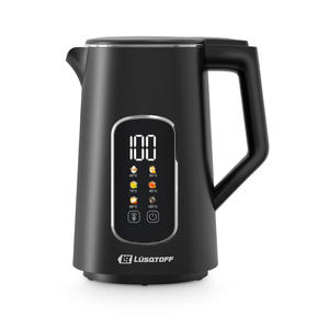 Lusqtoff - Pava Electrica 1,7l Negra Con Display Lq-pv806