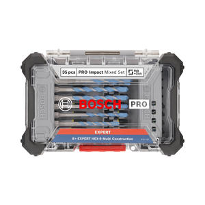 Bosch Set  35 Puntas - Mechas Multiconstruccion - Adaptador - Estuche