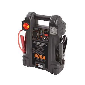 Black + Decker Arrancador 500 Amp + Compresor Puerto Usb,  Luz Led, Salida 12v