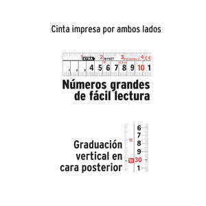 Truper Cinta Metrica  5,5 Mts X 2,7 Cm De Fleje