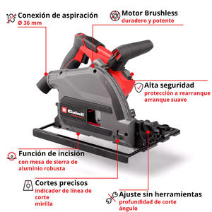 Einhell Sierra Circular 165mm 18v Tp-ps 18/165 Li Bl - Solo (sin Bateria - Sin Cargador)