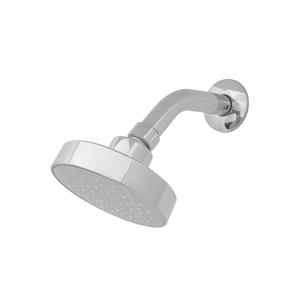 Peirano Flor De Ducha 4" Con Caño Curvo Metalico