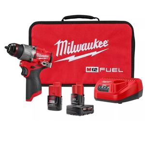 Milwaukee Atornillador Taladro Percutor 13mm 12v (2 Baterias - Cargador - Maletin)