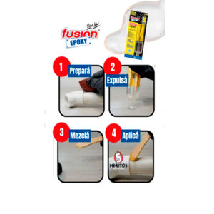 Fusion Epoxy Liquido Transparente 5 Min X 30 Gr Jeringa