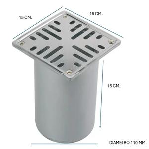 Aw Portarreja Y Reja 15x15 Metalica Awaduct