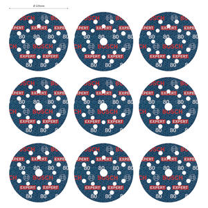 Bosch Set  9 Disco Lija O780 Expert 5" 125mm