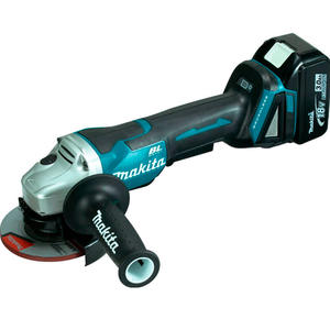 Makita Amoladora 115mm Inalamb. 18v Sin Carb. 8500rpm 1 Bat - Cargador - Maletin