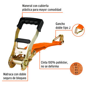 Truper Cinta Sujecion Carga 50mm 9mt. Car. Max 5000 Kg