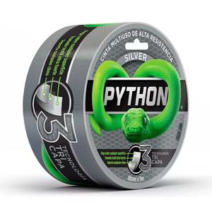 Python Cinta Duct Tape Multiuso 48mm X 9m Gris