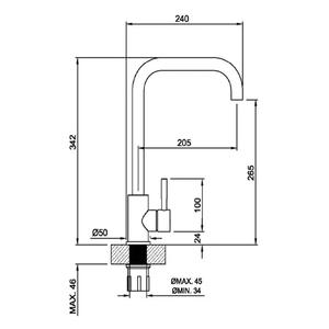 Peirano Griferia Monocomando De Cocina Swift 20-147