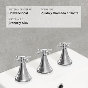 Ips Griferia Bidet Helium Con Transferencia Volante Cruz
