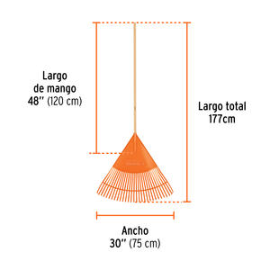 Truper Barre Hojas Plastico Con Cabo Ep-30