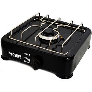 Brogas Anafe Negro 1 Hornalla Gas Envasado