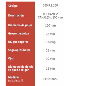 Kemen Roldana Nº2 Canal 100mm