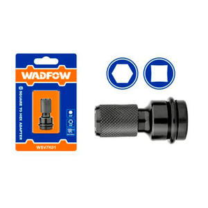Wadfow Adaptador De Impacto De 1/2 Pulgada A Hexagonal 1/4