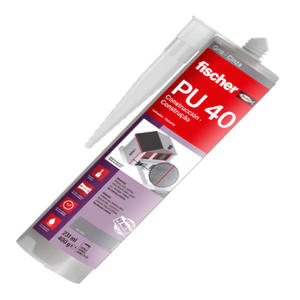 Fischer Pu 40 Construccion Gris X 400 Gr