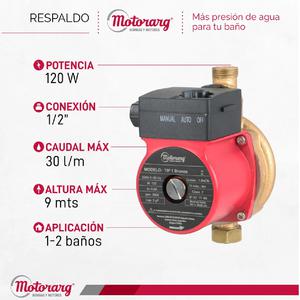 Motorarg Bomba Presurizadora Tip1 R.3 220v 0.16hp