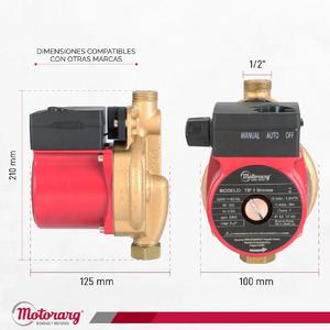 Motorarg Bomba Presurizadora Tip1 R.3 220v 0.16hp