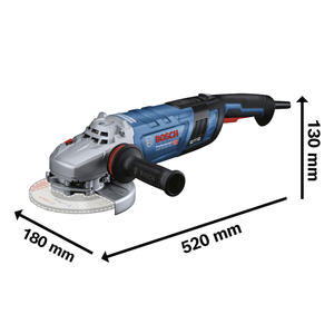 Bosch Amoladora 180 Mm 7" 2800 Watts Gws 30-180 Pb Sin Carbones