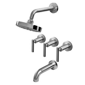Ips Griferia Ducha Silver Con Transferencia Volante Lever