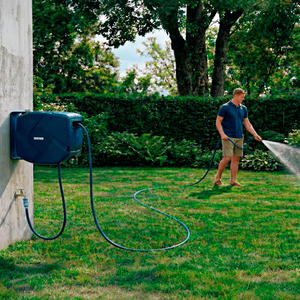 Bremen Rollo Portamangueras Automatico 20m - Adaptador 1/2 - 3/4